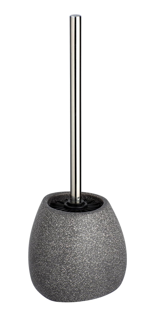 WENKO Pion Ceramic Toilet Brush with Silicone Bristles Grey