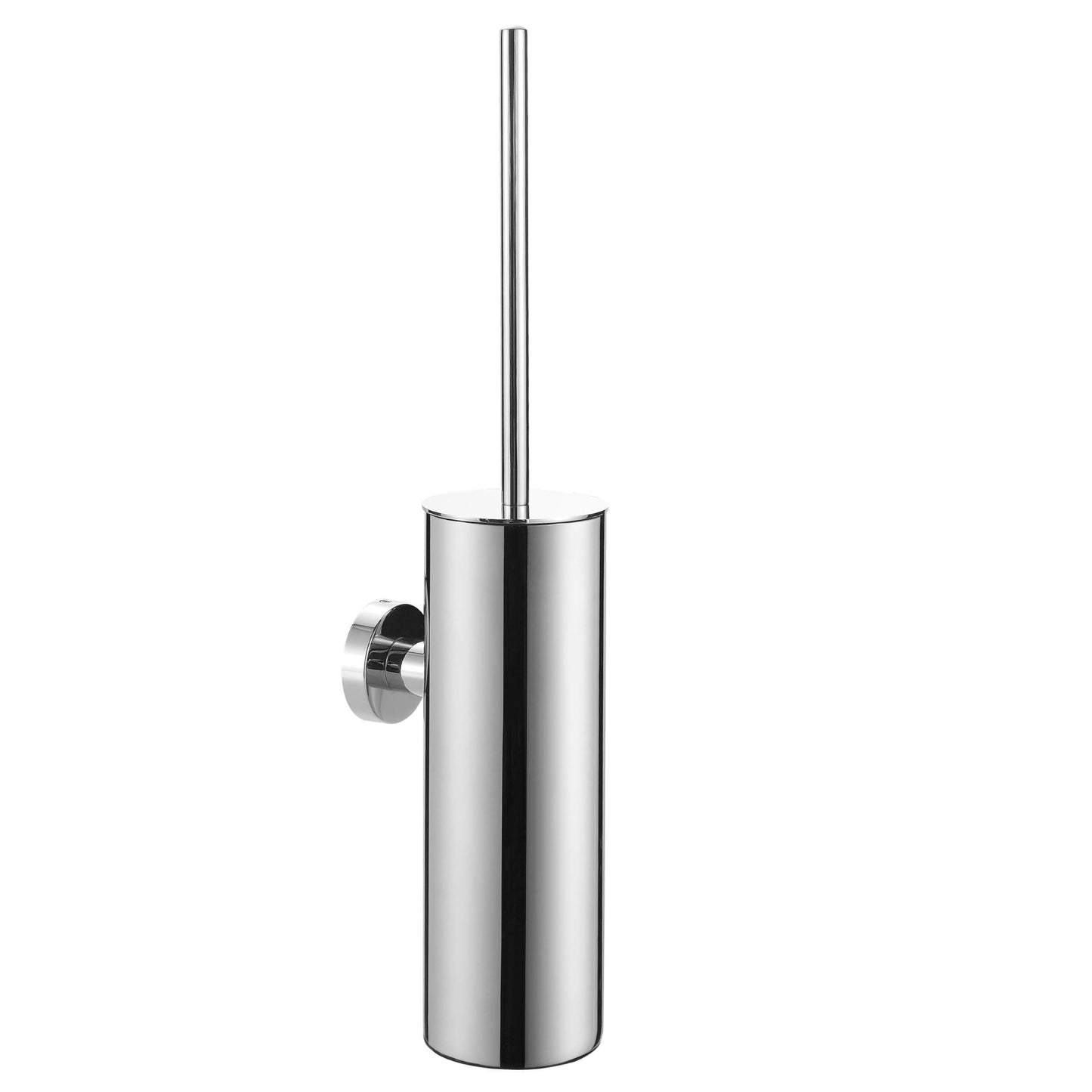 BVL Toilet Brush Wall Mounted Chrome-Plated Stainless Steel 304 Toilet Brush Wall Mounted Round for Bathroom