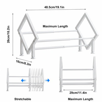 TW1TGOFT Small Bookcase - Expandable Tilting Bookshelf Desktop Metal Bookshelf for Small Spaces Assemble Desktop Bookcase Organiser for Books/ 80-100