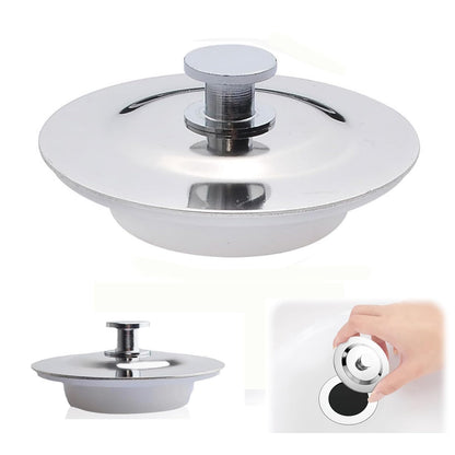 Ginddy Universal Bath Plug Replacement,42mm to 45mm Bath Plugs & Sink Plug Pop Up Sink plug Stainless Steel Drain Stopper for Bathtub,Washbasin and