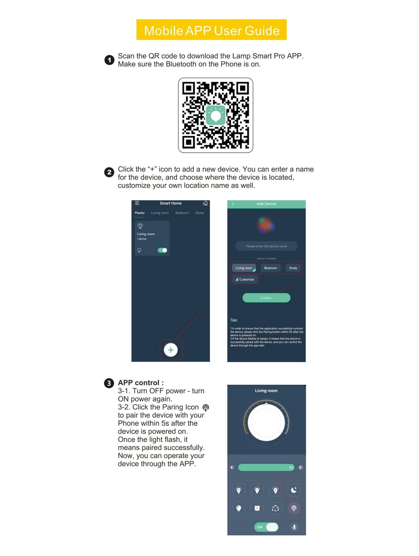 KAUCQI LED Ceiling Light, Creative LED Ceiling Lamp, 36W 3600lm, Dimmable with Remote Control 3000K-6000K, Modern Ceiling Lights for Living Room,