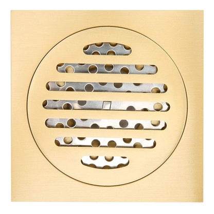 Brass Square Anti-odor Drain Double Filter