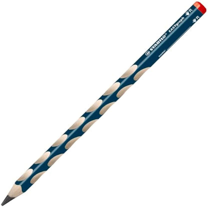 STABILO EASYgraph - Ergonomic Graphite Pencil - 8 x Left-Handed and 40 x Right-Handed - Classpack of 48 - Petrol - Degree HB