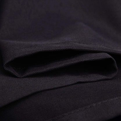 Homehold Waterproof Polyester Shower Curtain With Hooks, 180 x 180cm Black Bath Curtain