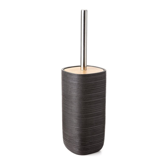 Tatay Bambu Collection Toilet Brush, Polyresin, Black, One Size