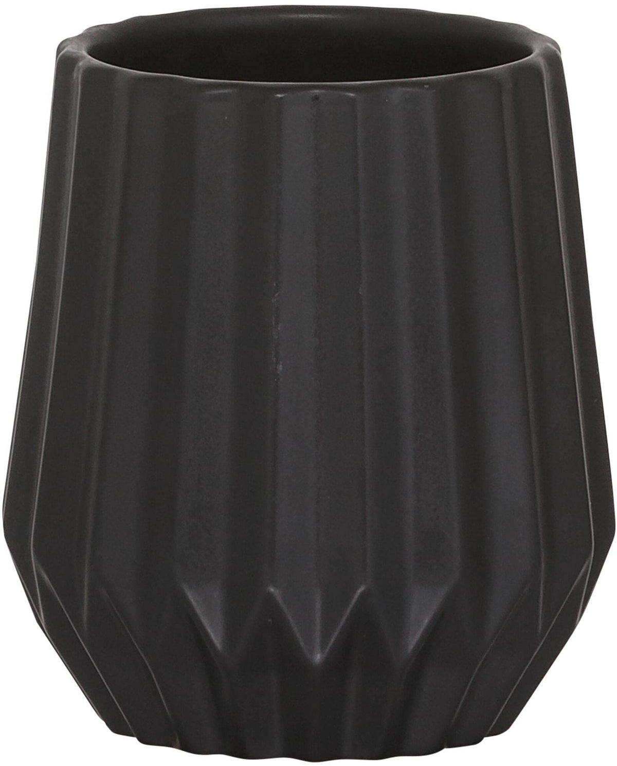 Sealskin Arte Tumbler, Ceramic, Black, 9.1 x 10 x 9.1 cm