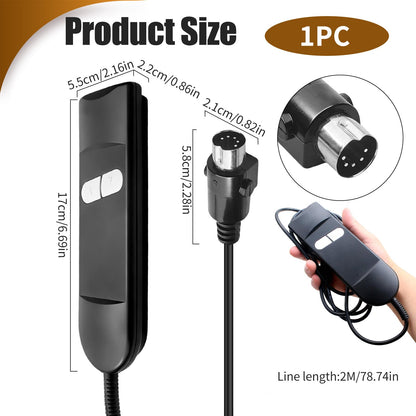 5 Pin Riser Chair Remotes 2M Universal Remote for Single Motor Riser Chair