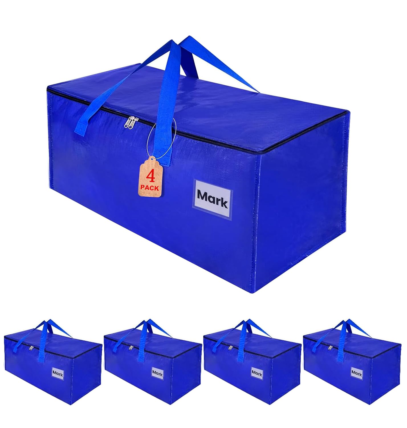 ZFWDSY Moving Boxes 4 Pack,Clothes Storage Large Moving Bags