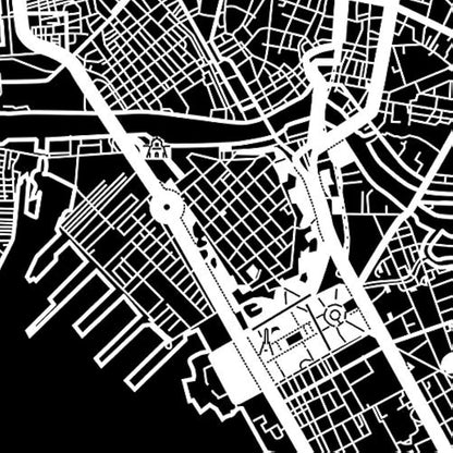 Manila Paper Cut Map by O3 Design Studio White 30x30 cm Paper Art