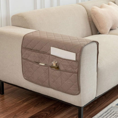 MiOYOOW Armchair Caddy, Large Capacity Sofa Armrest Organizer, 50 * 90cm, Sofa Arm Hanging Storage Holder for Remote Control Magazine Book Eyeglasses