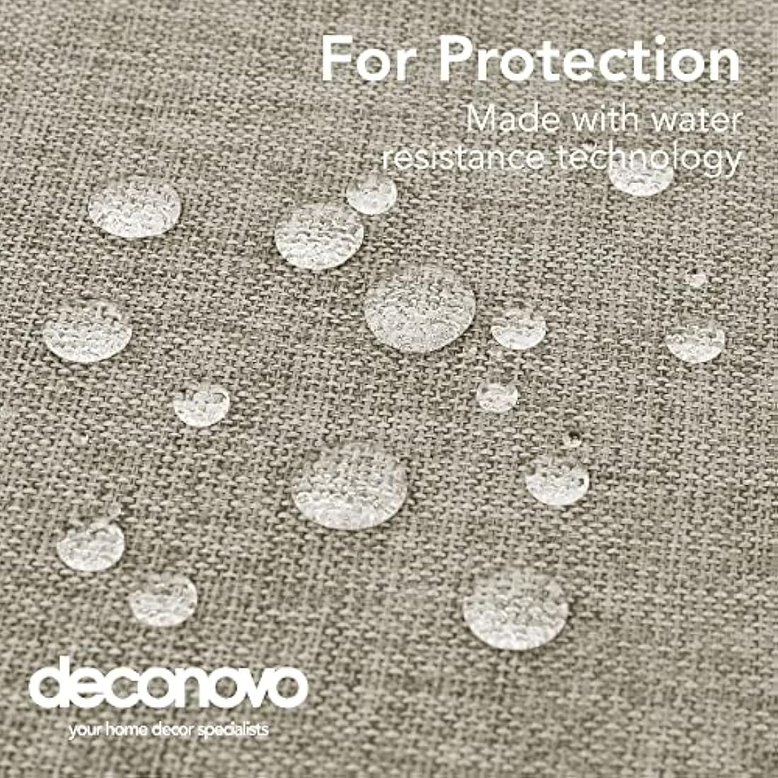 Deconovo Tablecloth Plain Wipeable Table Cover Faux Linen Tablecloth for Card Table 51x51in(130x130cm) Linen