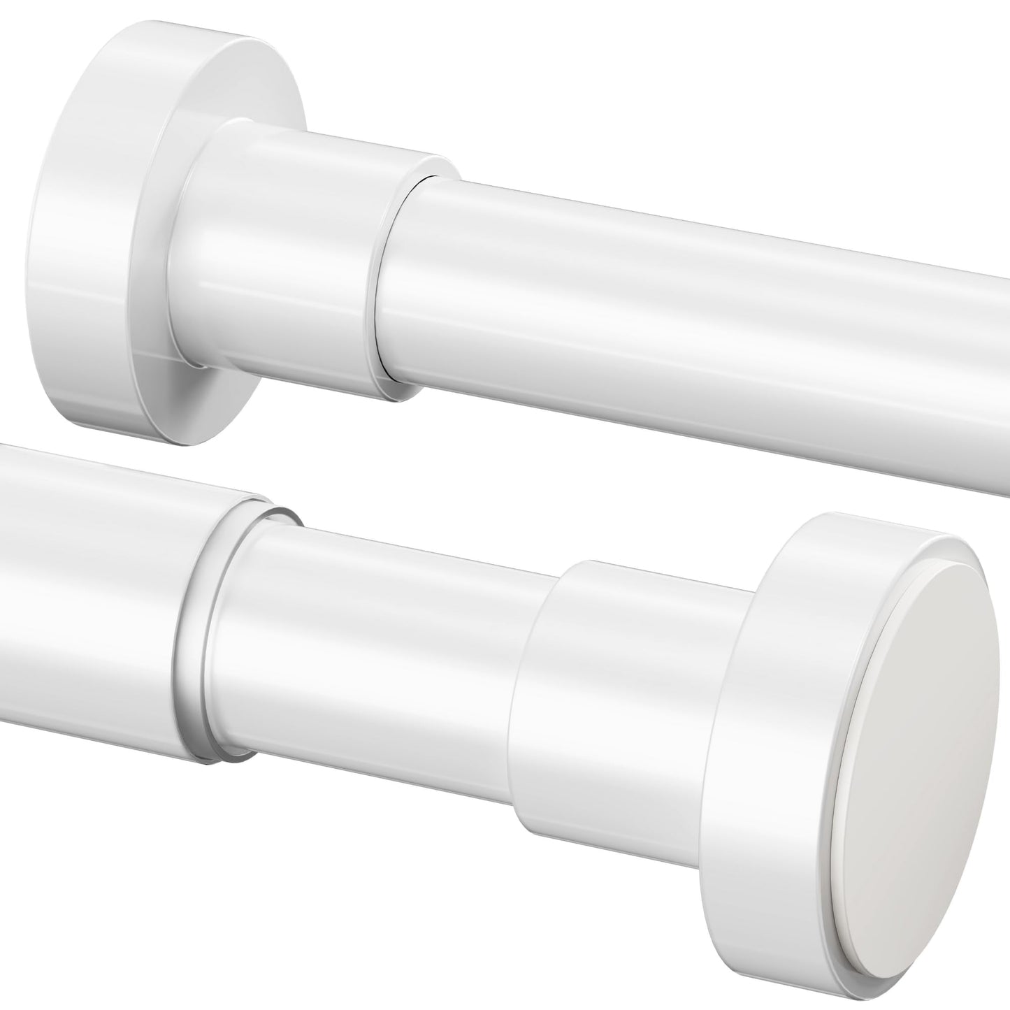 1 x Telescopic Rod, 3m Extra Long, Tension Rods for Curtains, Shower Curtain Rod No Drilling for Bathrooms & Bedrooms (190-410cm, ?32mm, Silver)