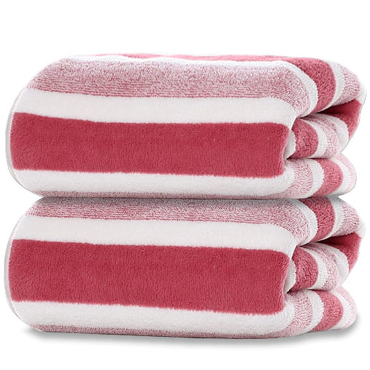 SOFTBATFY Microfibre Bath Sheet, Beach Towels 2 Pack(90x180cm) Lightweight, Absorbent, Super Fluffy and Fast Drying Towel for Travel, Vacation,