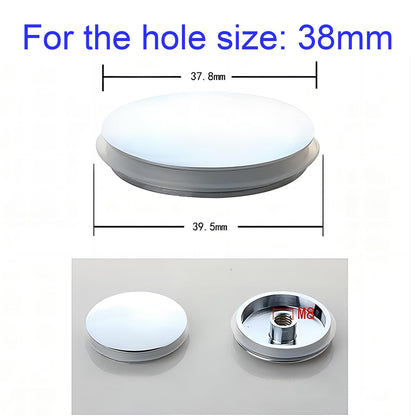 Qrity Push Pop-Up Click Clack Plug Stopper (38mm), Bathroom Sink Drain Plug Stopper, Drain Sink Waste Plugs, Brass Pop-up Stopper