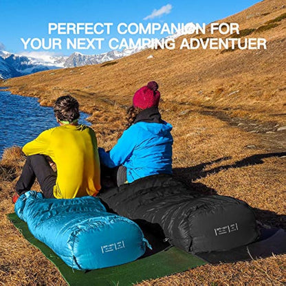 Bessport Sleeping Bag, 4 Seasons 0°C Sleeping Bag, Small Pack Size & Ultralight Outdoor Sleeping Bag, Mummy Sleeping Bag for Camping, Travel, Outdoor and Tent