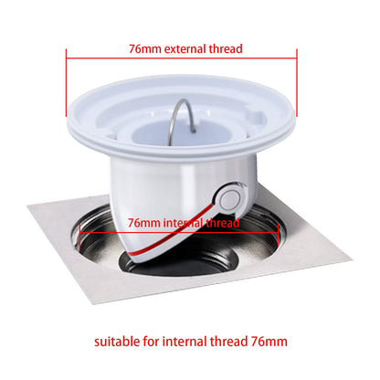 OemClima One way drain plug shower sewer backflow preventer floor drain deodorant anti odor floor drain insert anti insect (2pcs)