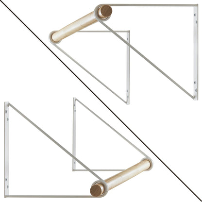 IBUYKE Wall Wardrobe Coat Rack,Wood Wall Mounted Clothes Rail,Hallway Furniture in Industrial Style, Modern Wardrobe Rail，Coat Rack for Entrance