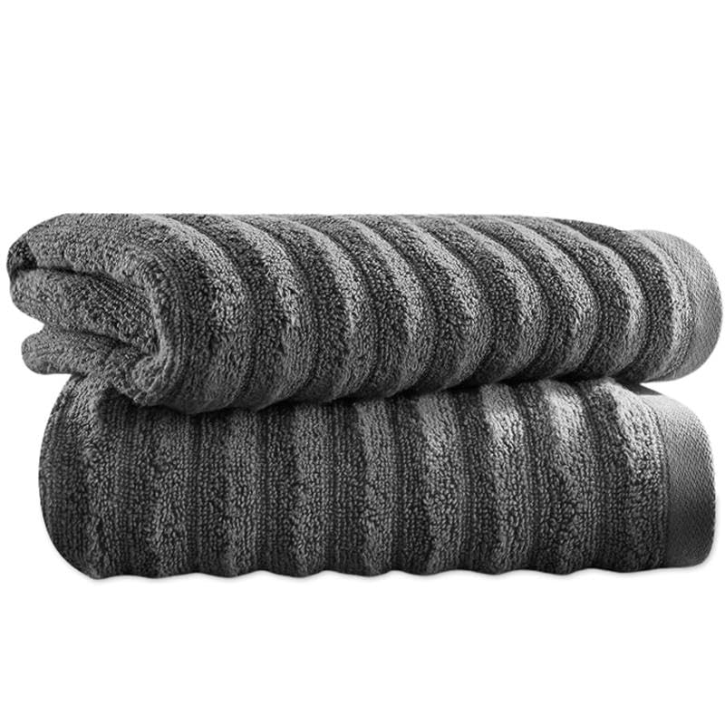 Towelogy Bamboo Hand Towels 2-Pack 50x80 cm Fast Drying and Absorbent Wash Cloths for Multipurpose Use | OEKO-TEX CERTIFIED (Charcoal, L - 50x80 cm)