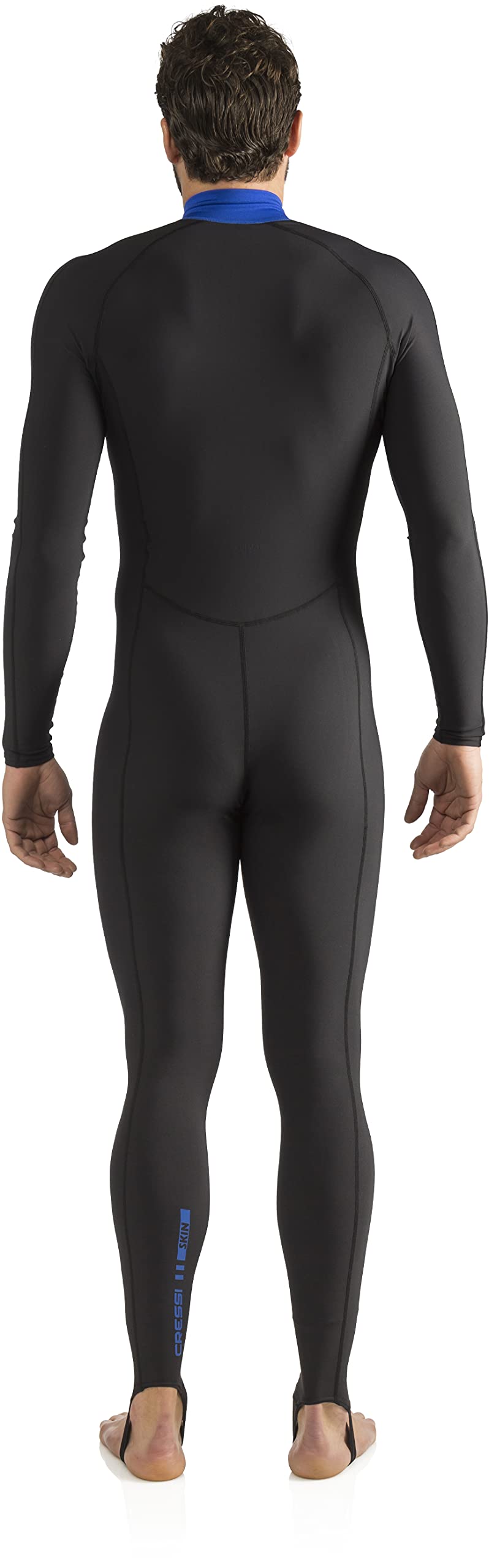 Cressi Men's 1mm One piece wetsuit Skin, Black Blue, XL/5