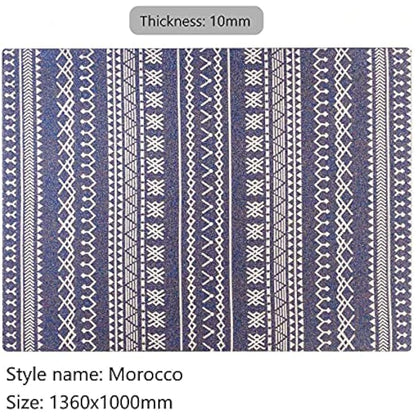 Luxury Office Chair Mat for Carpeted Floor, Desk Chair Mat hardwood floors, 136x100cm Chair Mat Protector Carpet for Home Office, protects wooden floors, anti-skidding, Morocco