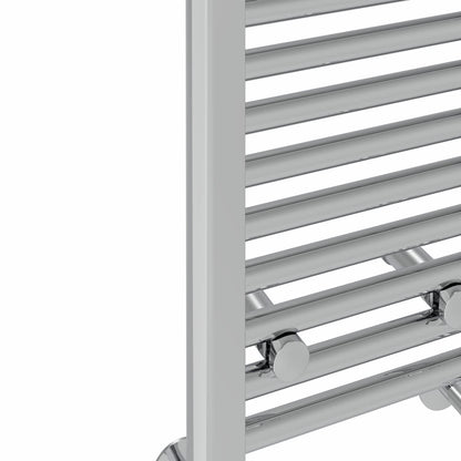 NRG Chrome Heated Towel Rail Straight Designer Radiator, 1200×500mm