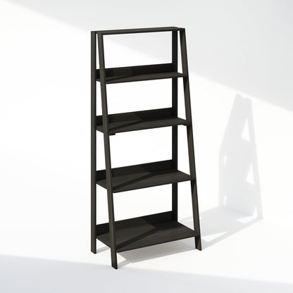 Furinno LADDER Shelf, 5-Tier Ladder Book Shelf, Bookcase, Storage Shelves, Storage Rack, for Organization and Storage, Living Room, Home Office
