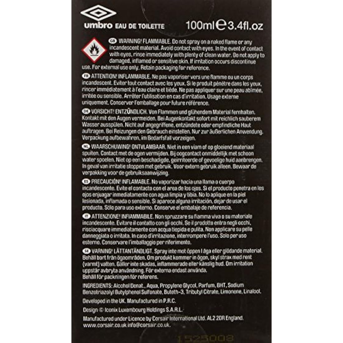 Umbro Power Eau De Toilette, 100 ml