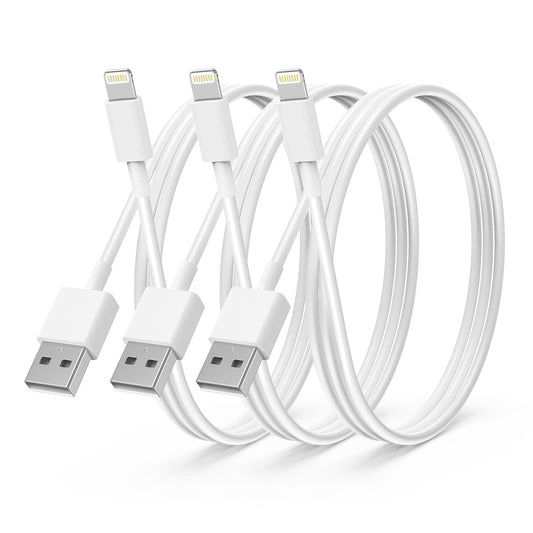 CyvenSmart 3Pack Apple MFi Certified iPhone Charger 2M,iPhone Lightning to USB A Cable 2 Meters,Fast Charging Lead for 12 SE 2020 11 Xs Max XR X 8
