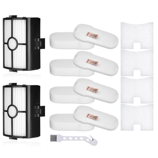 HZ500UK Filter Replacement for Shark HZ500UKT, HZ500, HZ2000, HZ2002, HZ251 Anti Hair Wrap Corded Stick Vacuum Cleaner, 2 Hepa Filters and 4 Foam &