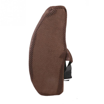 HomDSim Memory Foam Lumbar Cushion Lower Back Support Pillow Posture Correcting Car Seat Home Office Chair (Brown)