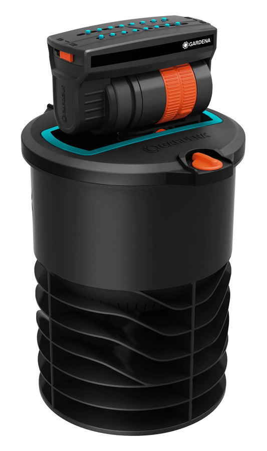 Gardena OS 140 pop-up rectangular sprinkler: sprinkler system for square and rectangular areas up to 140 m? in size, fitted flush to the ground