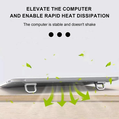 Keyboard Riser - Homiladi 4 Pcs Portable Self-Adhesive Laptop Feet | Mini Invisible Computer Keyboard Stand