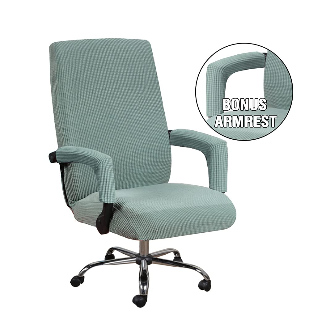 Bestenrose Office Chair Cover Stretch Computer Desk Chair with Arm Covers