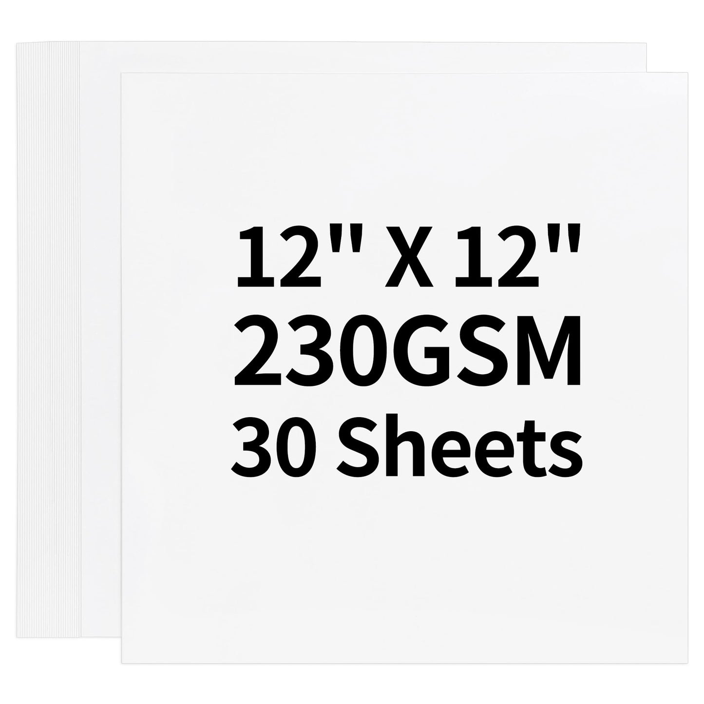 30 Sheets White Cardstock - 12?? x 12?? Heavy Weight 230g/85lb Cover Card Stock Paper Perfect for Scrapbooking, Crafts, Business Cards UAP05WH030
