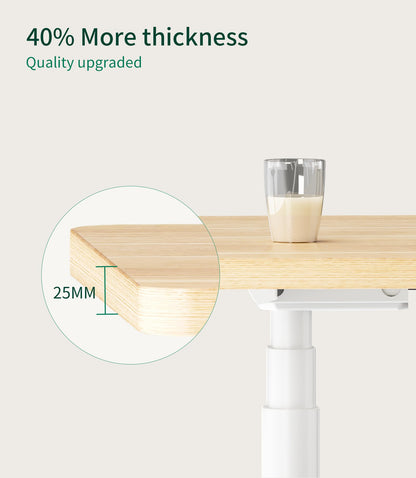 MAIDeSITe Table Top,Desktop for Height Adjustable Electric Standing Desk,120 * 60 * 2.5 cm