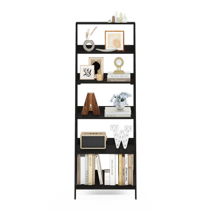 Furinno LADDER Shelf, 6-Tier Ladder Book Shelf, Bookcase, Storage Shelves, Storage Rack, for Organization and Storage, Living Room, Home Office