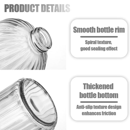 2 Pack Glass Soap Dispenser Bottle with Pump,14 Oz Clear Glass Jar Soap Liquid Hand Soap Dispenser, Refillable Liquid Hand Jar Dispenser for Bathroom