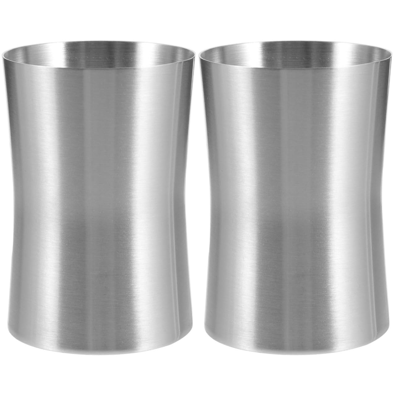 Zerodeko Stainless Steel Toothbrush Cup Bathroom Tumbler Holder Smooth Edge Travel Mug Small Metal Cup 4X5X2.5 Inch Organiser for Toothpaste and