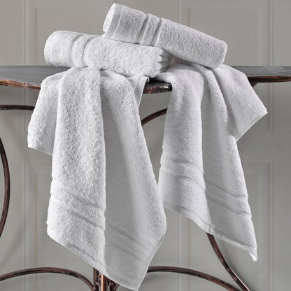 Hammam Linen White Hand Towels 4-Pack - 16 x 30 Turkish Cotton Premium Quality Soft and Absorbent Small Towels for Bathroom