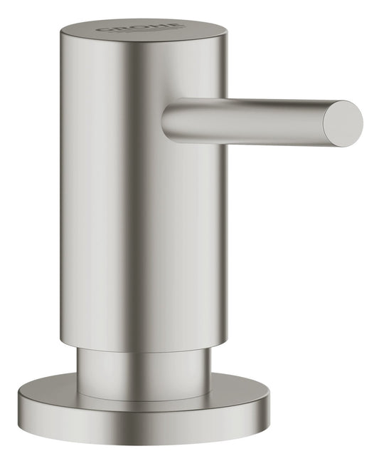 Grohe Contemporary soap dispenser (for liquids, 0.4l storage jar) 40536000, silber