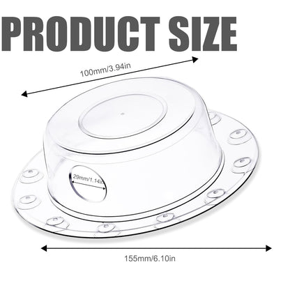 Transparent Bath Overflow Cover - Super Strong Handle for Bathtub Drain, Adds Inches of Water