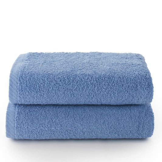 Top Towel - Plus - Large Bath Towels - Bathroom Towels - 2 Hand or Sink Towels - 50 x 100 cm - 100% Cotton - Lavender