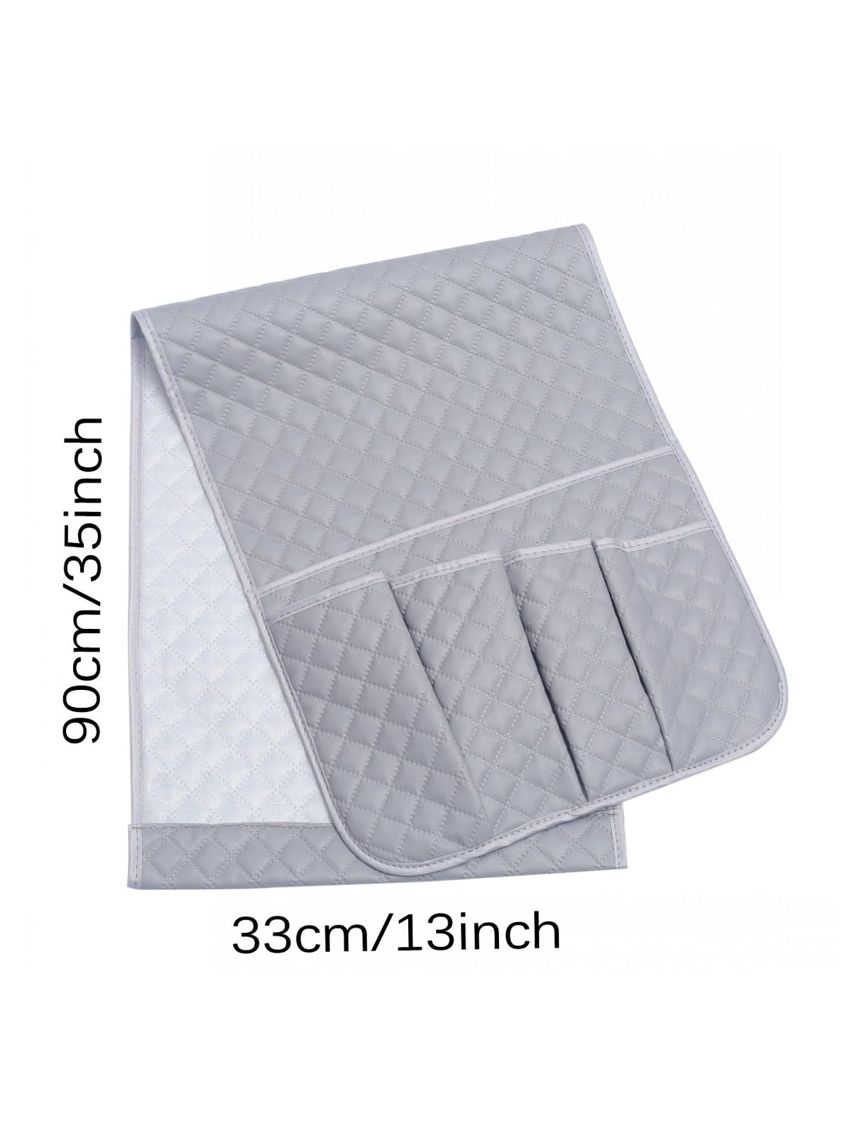 Hosoncovy PU Leather Sofa Armrest Organizer Couch Arm Storage Bag Sofa Arm Couch Caddy Anti-Spill Armrest Remote Control and Cellphone Organizer