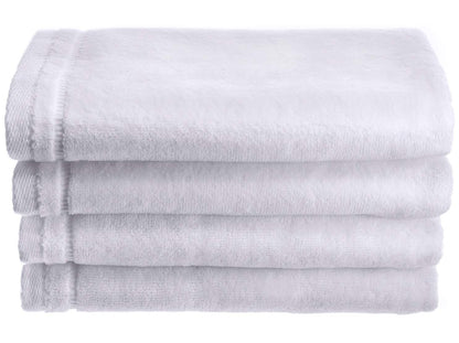 Creative Scents 100% Cotton Velour Fingertip Towels - 4 Pack 11 by 18 Inch – Decorative, Extra Absorbent and Soft Face Towel