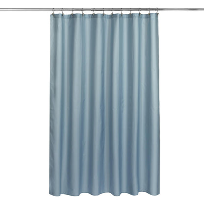 N&Y HOME Fabric Shower Curtain or Liner - Light Blue Shower Curtain for Bathroom with Hotel Quality, Machine Washable - Blue Fog, 72x72