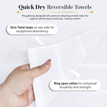 2 Pack Bathroom Towel I 100% Cotton I Highly Absorbent Towels I White