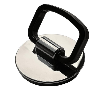 Bath OR Kitchen Sink Chrome Effect Plastic Plug with Easy Grip Handle 44mm Diameter