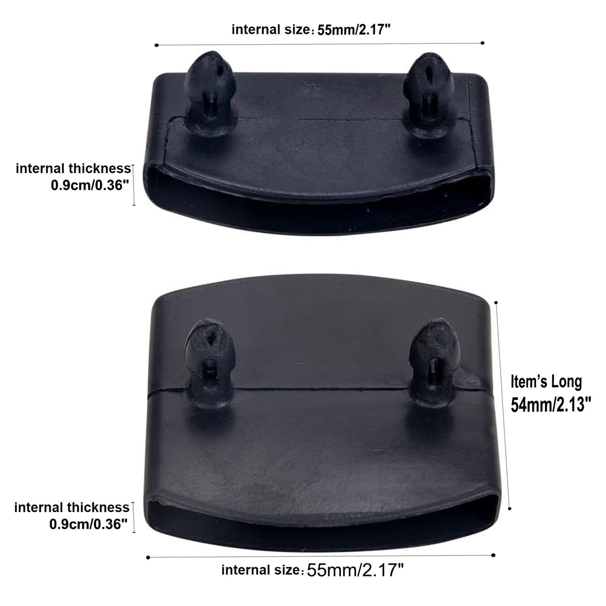 36 Pcs Bed Slat Holders Kit - Plastic Bed Slat Caps & Centre Caps - Side Slat Brackets (55mm x 9mm Inside)