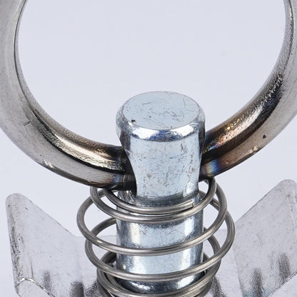 VOANZO Strapping Ring, Single Stud Accessory L-Track 4,000lb Capacity With Stainless Steel Ring Aluminum Retainer Cargo Control For Air Track