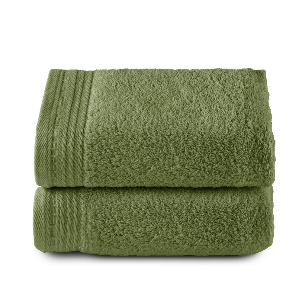 RIZO Top Towel ? Set of 2 Hand Towels ? Bath Towels ? 100% Combed Cotton ? 600 g/m2 ? Size 100 x 50 cm ? Sheet